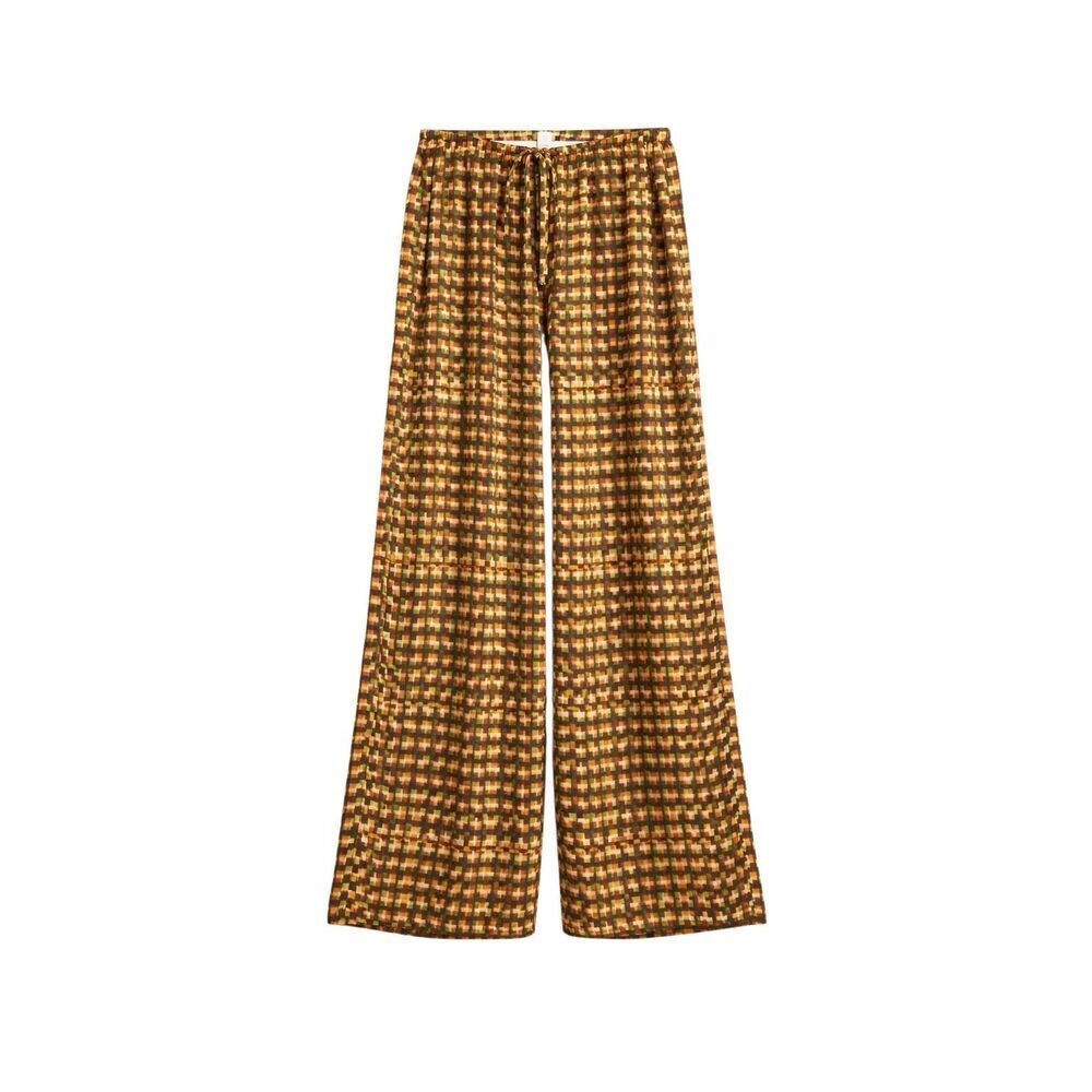 NWT Skatie Sundown Mosaic Wide-Leg Retro Flowy Pants Women's XS
